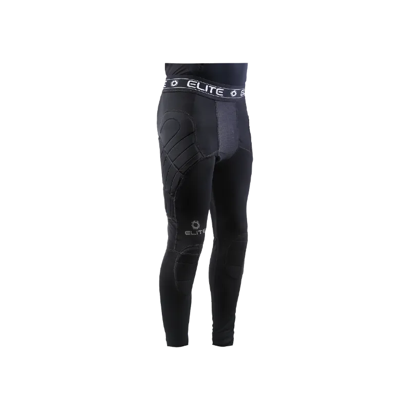 EliteSportUSA Elite BaDS Compression Leggings showing padded hip and knee protection