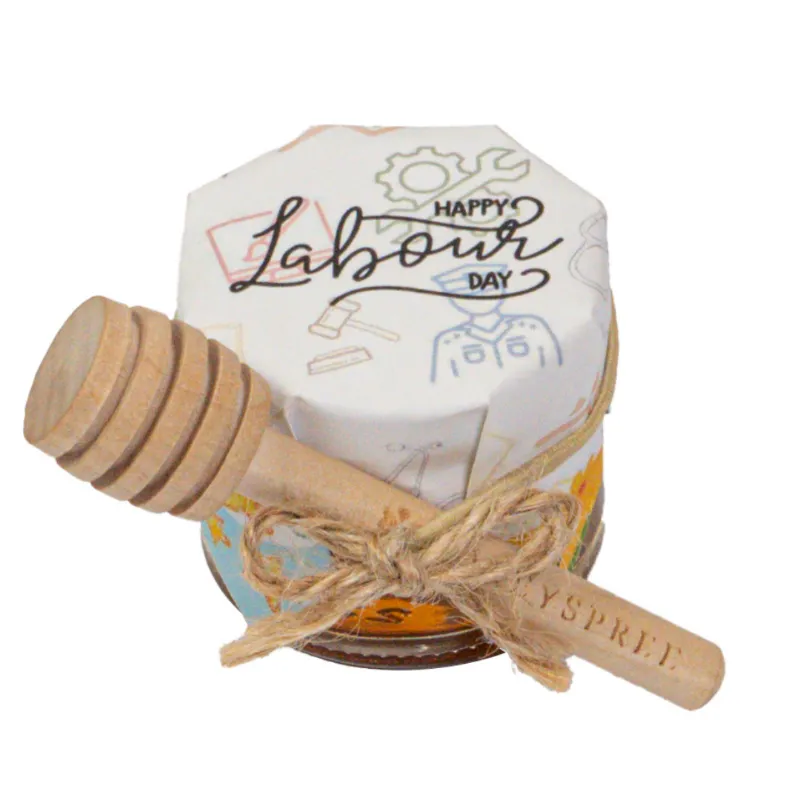 HoneySpree Sweet Labour With Dipper, mini honey jar and dipper gift set