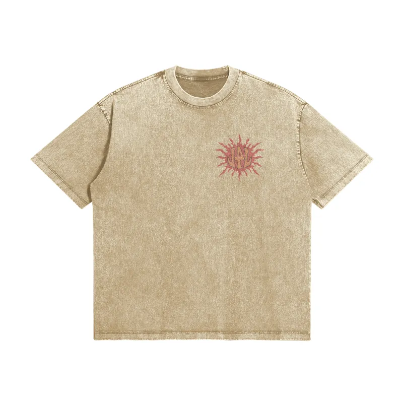 LivingForALivin Classic Livin Tee Oversized with snow wash effect