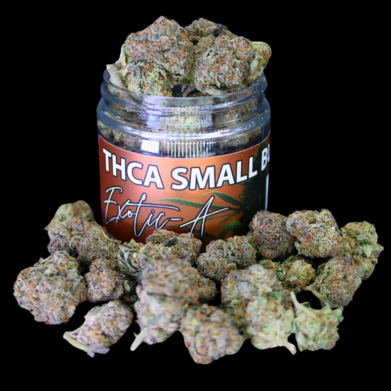 THCA Small Buds Jelly Roll Exotic THCA Flower indoor indica-hybrid buds