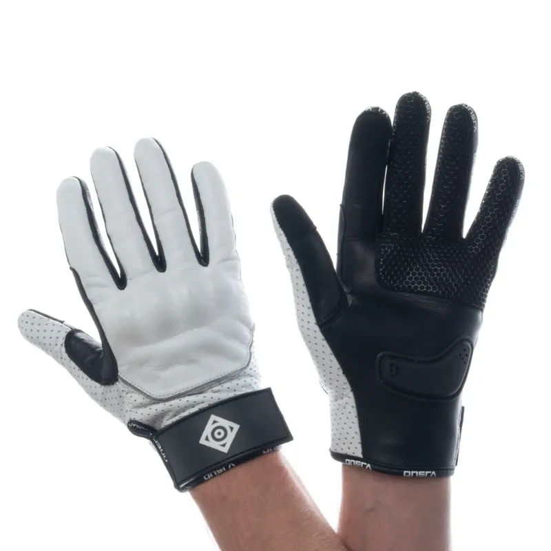 Onsra CH ULTRALIGHT Long-Finger White Motorbike & Eskate Gloves