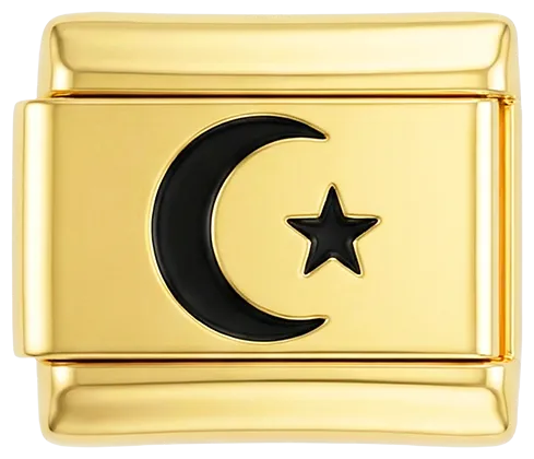 Charms Official Crescent and Star on Gold charm