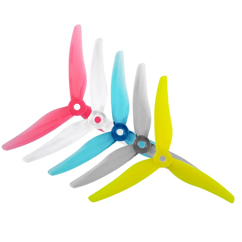 QWinOut Gemfan 51466 5-inch 3-blade propeller set crystal colors