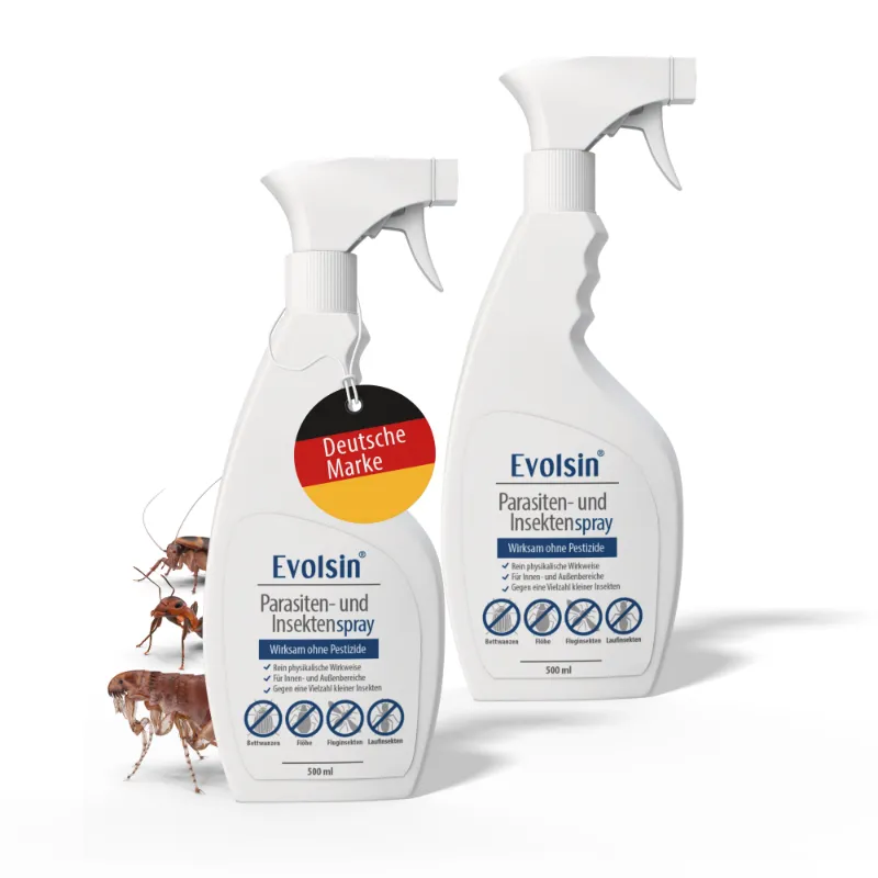 Evolsin Medical Parasiten- und Insektenspray Doppelpack two insect spray bottles