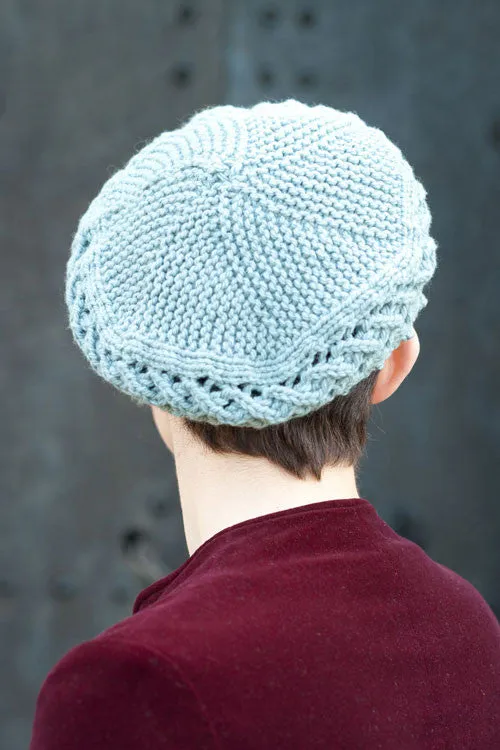 Kristen TenDyke Danbury hat knitting pattern in garter stitch
