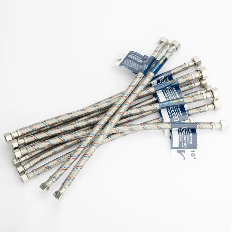 GrillPartsReplacement 10Pcs 16'' Faucet Hose Connector braided stainless steel water supply lines