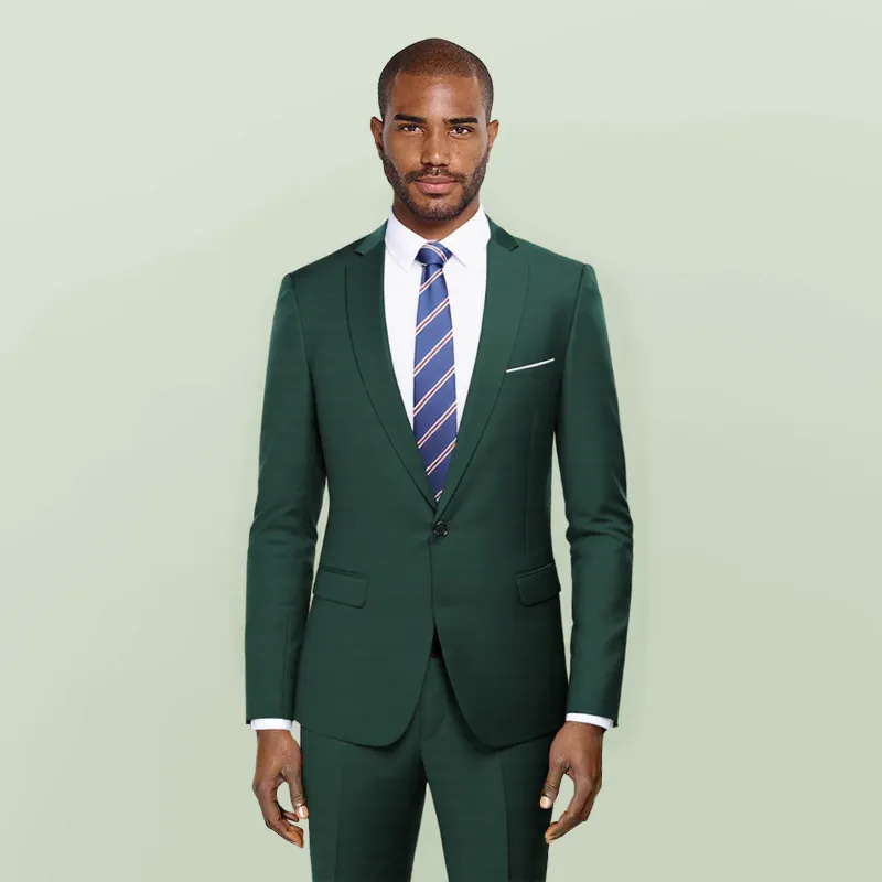 Cloudstyle 522 Series Dark Green Stylish Blazer One Button Casual Blazer