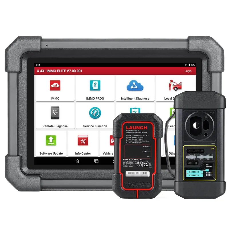 Kingbolen LAUNCH X431 IMMO Elite key programmer and diagnostic scanner with tablet display