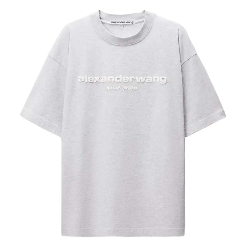 AfewVibe Alexander Wang Puff Logo Tee in heather gray