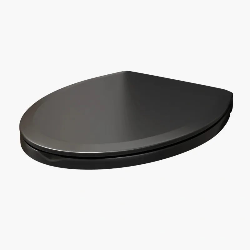 HOROW Black Soft Close Toilet Seat for HWMT-138B Toilet Model HWPP-138B, black seat with quick release hinges