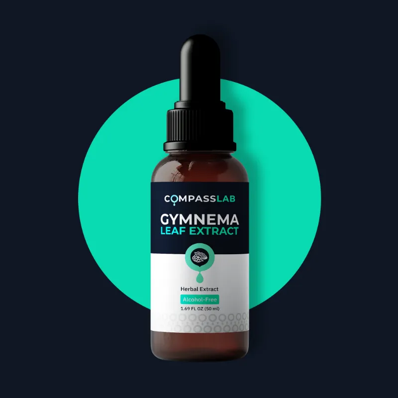 Compass Laboratory Gymnema Leaf Extract bottle with dropper