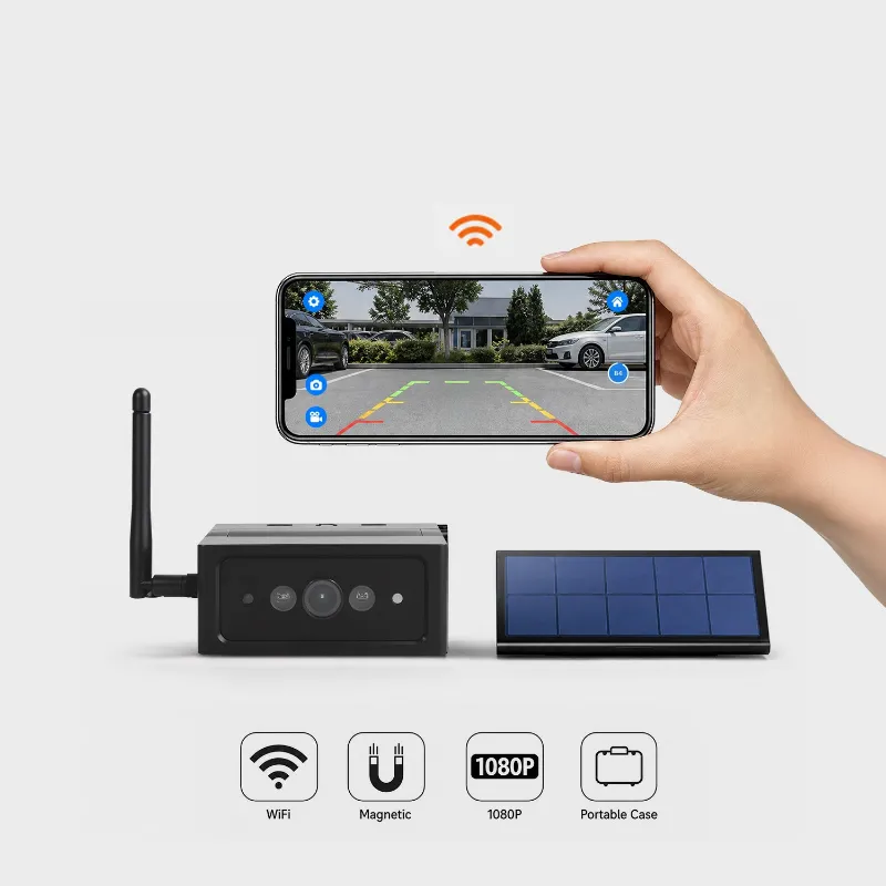 AUTO-VOX S4W Solar Magnetic WiFi Backup Camera with smartphone app for iPhone & Android