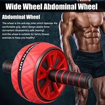 Kicklo Abdominal Muscle Exercise Roller with wide non-slip wheels and foam handles