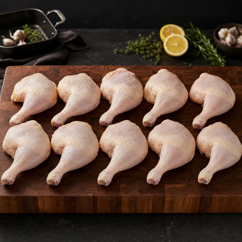 Halal World Depot Family-Sized 10lb Halal Chicken Leg Quarters Pack vacuum-sealed package