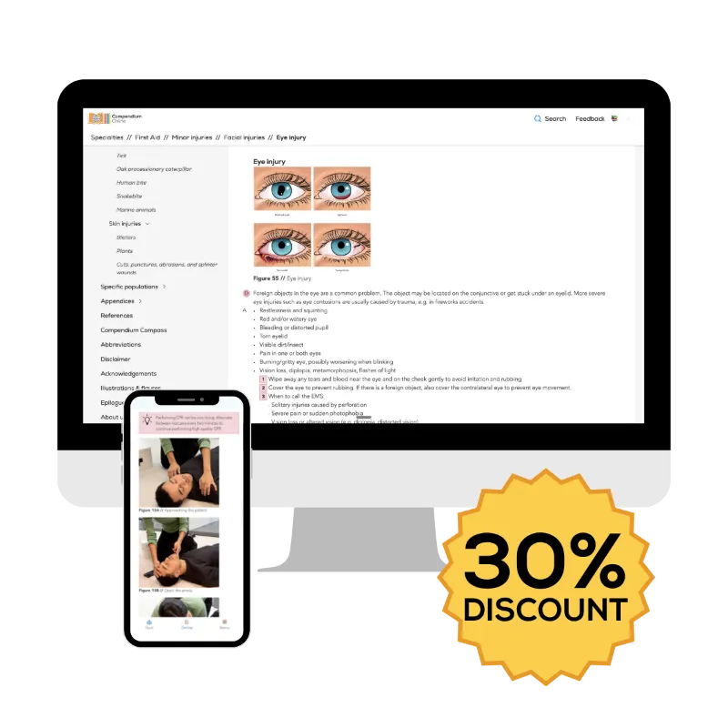 Compendium Medicine First Aid online subscription for medical emergencies and CPR guidance