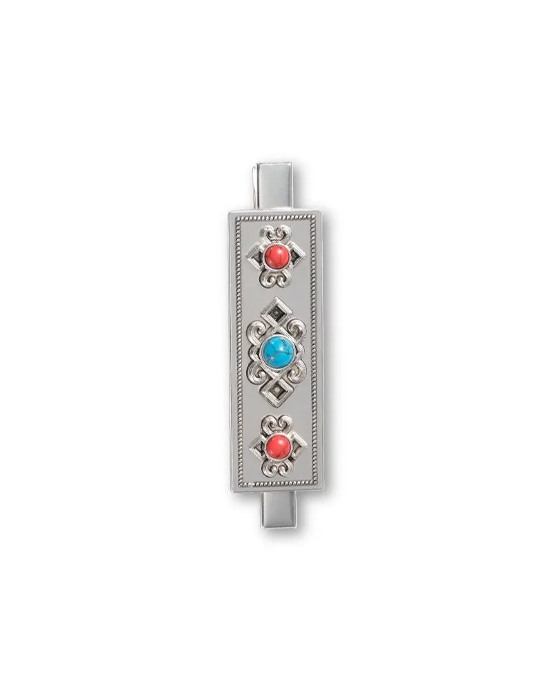 Florasis Nomad Hair Clip (Metal) in polished metal finish