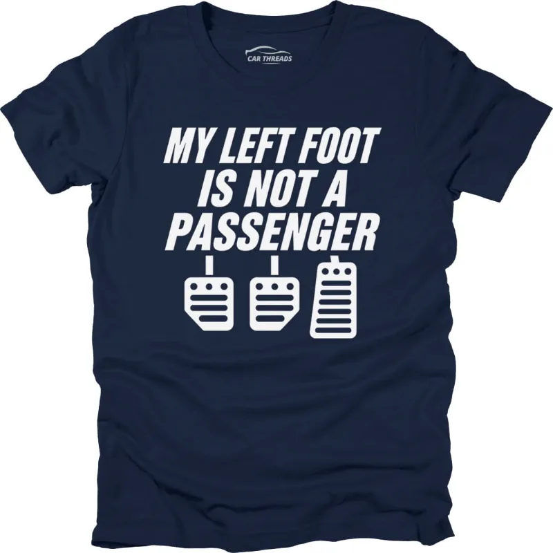 Car Threads My Left Foot T-Shirt with a car-themed graphic