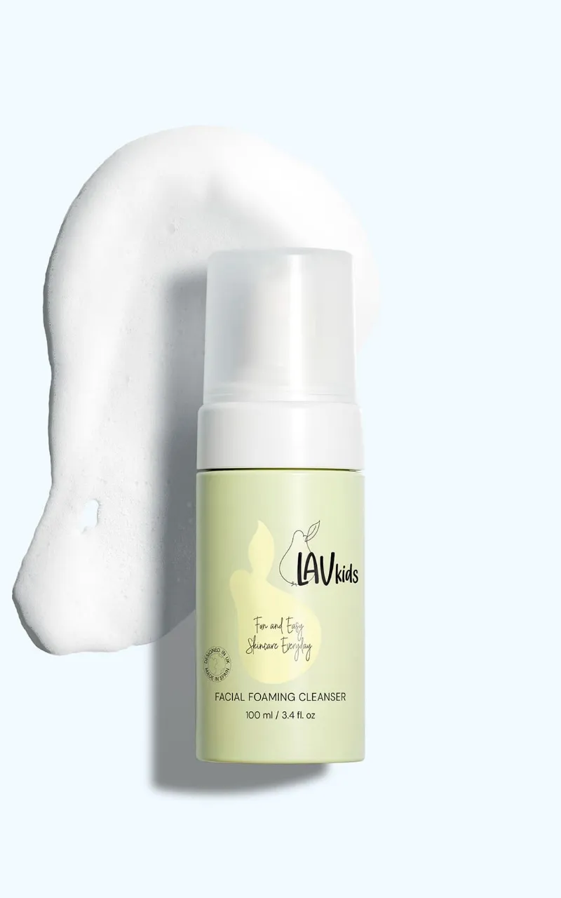 Lav Kids Add Facial Foaming Cleanser foaming face wash bottle