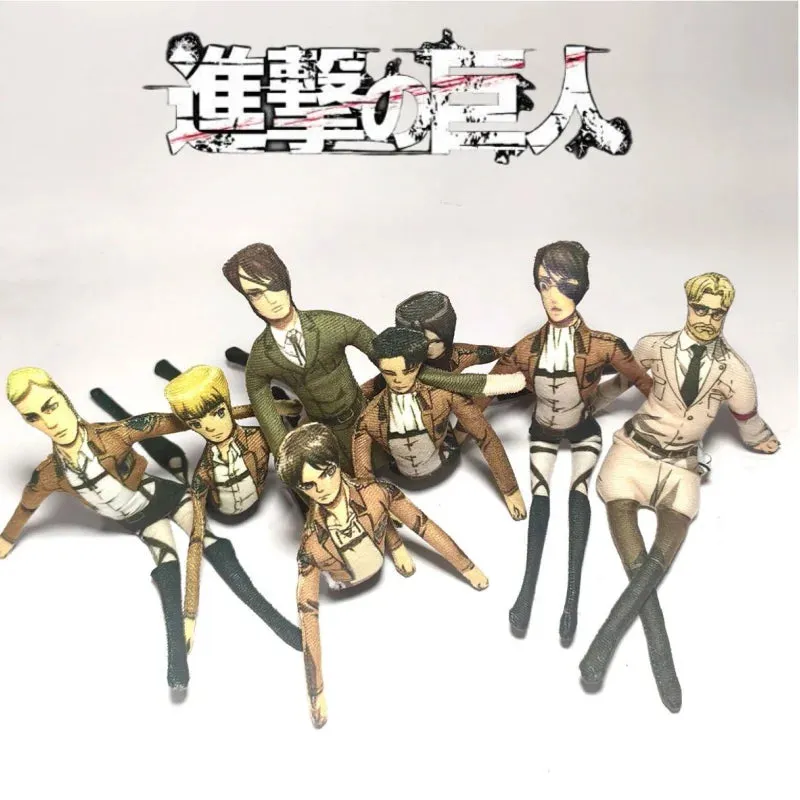 Animeancy Attack on Titan Plushies 28cm tall soft plush figure with poseable wire