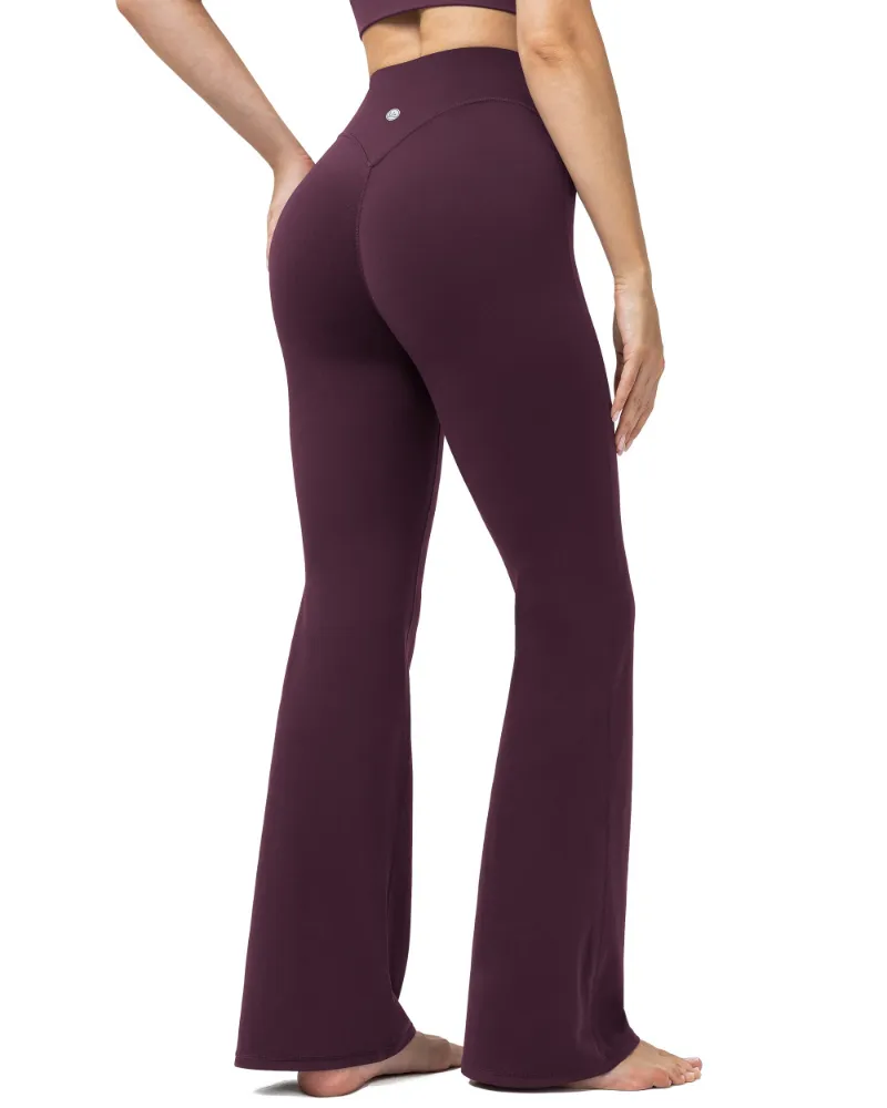 QUEENIEKE Flared Leggings for Women Scrunch Butt Buttery Soft Yoga Pants 260204