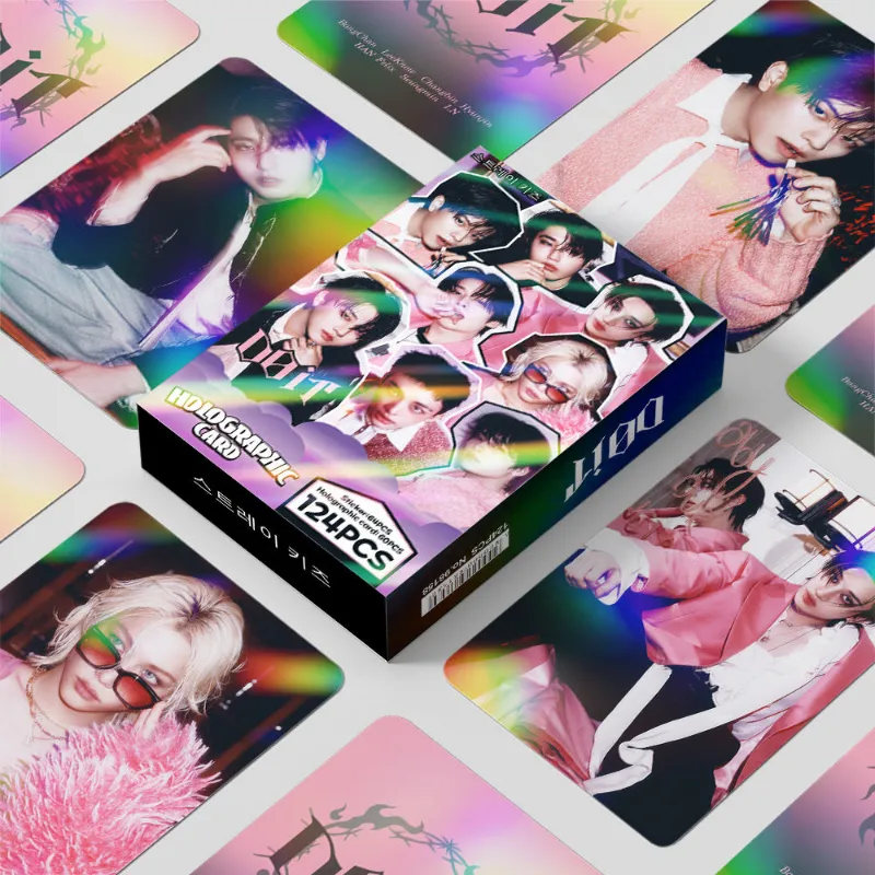 TTAesthetic 124pcs SKZ DO IT Flash Photocard Stickers paper sticker set