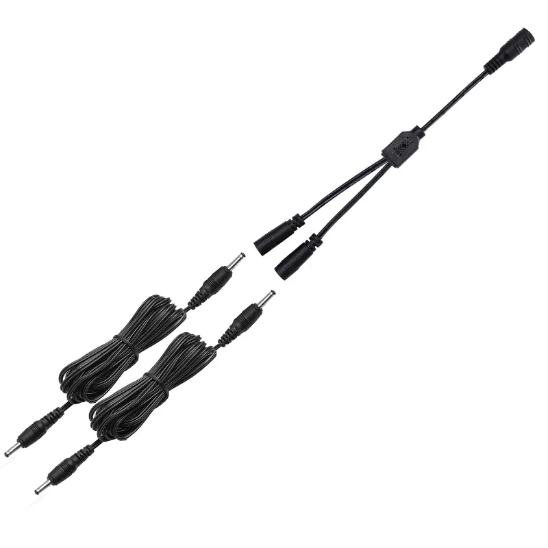 AIBOO 5.5x2.1 female to 3.5x1.35 male DC extension cords for kitchen lights