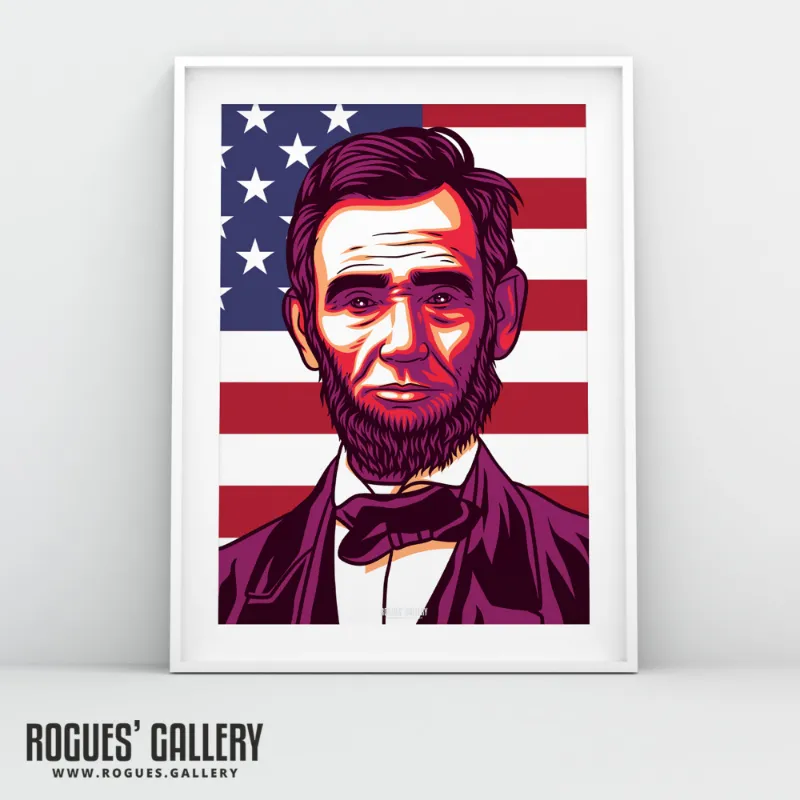Rogues Gallery Abraham Lincoln Politics Series A3 A2 A1 A0 Icon Print