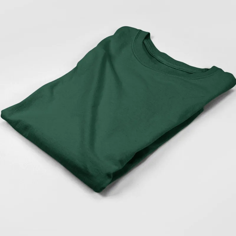 The Banyan Tee US Bottle Green Full Sleeves T shirt, front view on model