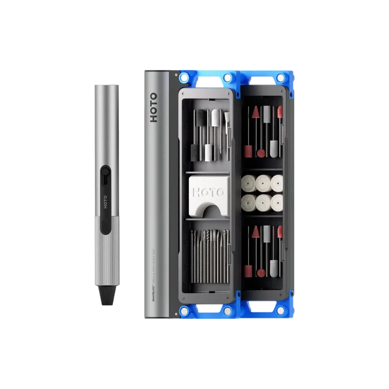 HOTO SNAPBLOQ™ R-A04 Electric Mini Rotary Tool Kit with battery and charging cable