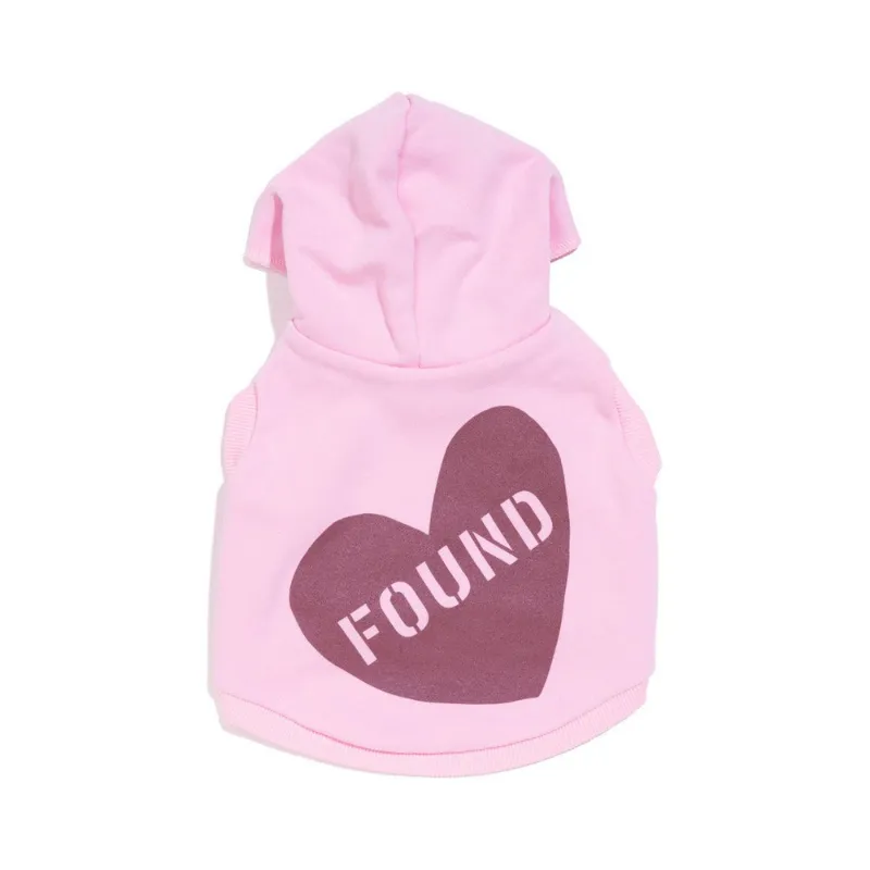 Found My Animal Big Full Heart Animal Hoodie in pink with mauve heart design