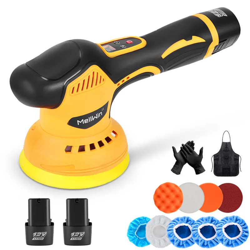 NewBeny 12V 6-inch cordless car polisher with digital display