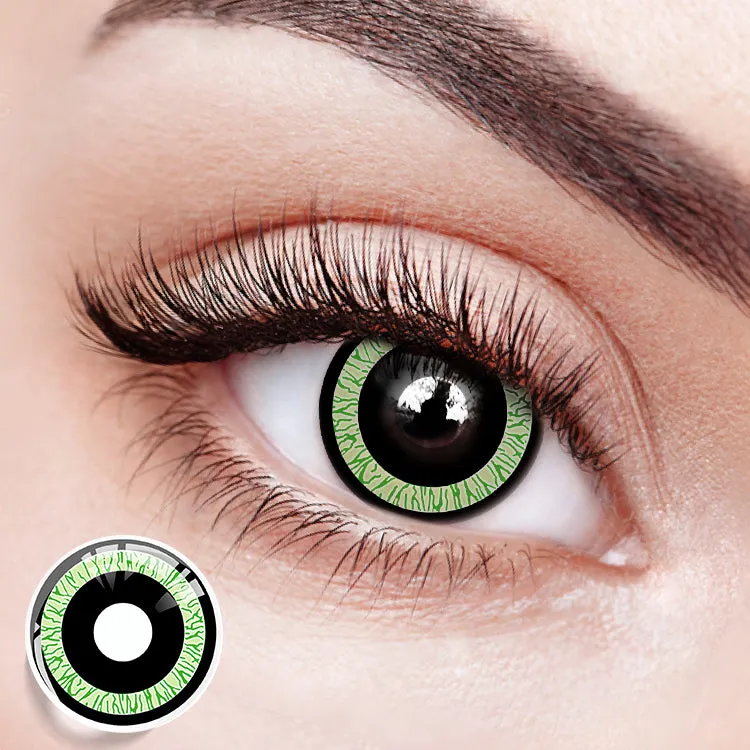 EYESFAV Chainsaw Man Azure Gaze 1 year colored contact lenses in bright azure blue