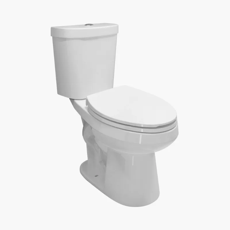 HOROW HWTT-E01D elongated two-piece dual flush toilet with 360-degree jet siphon flush