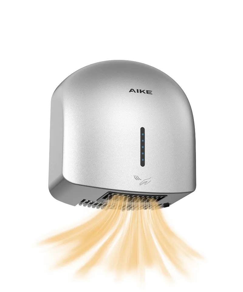 AIKE Low Noise Warm Hand Dryer for Home Bathroom Model AK2637, sleek modern design
