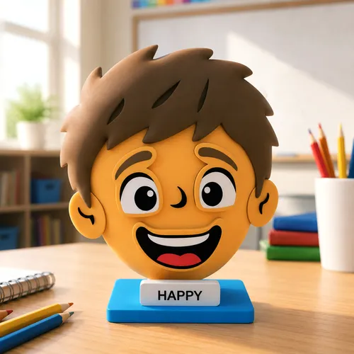 Fun House Toys Express Your Big Feelings emotion face sensory puzzle with interchangeable facial expression pieces