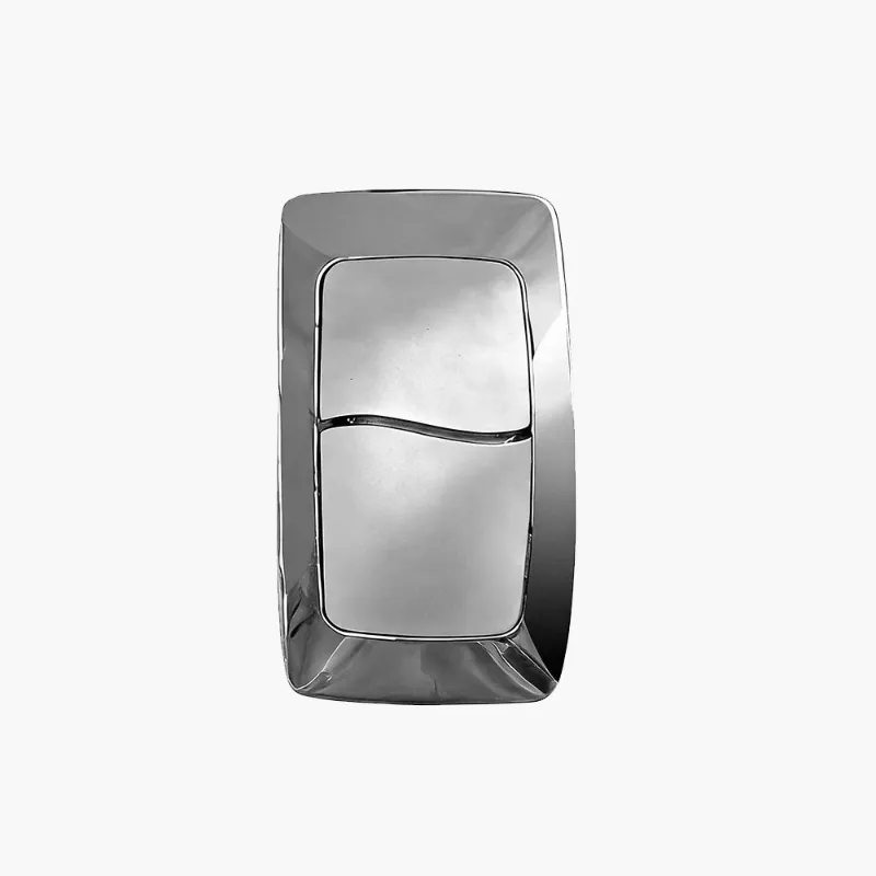 HOROW Dual Flush Button Model T0351W-02-04 for T0351W Toilet, chrome button on toilet tank