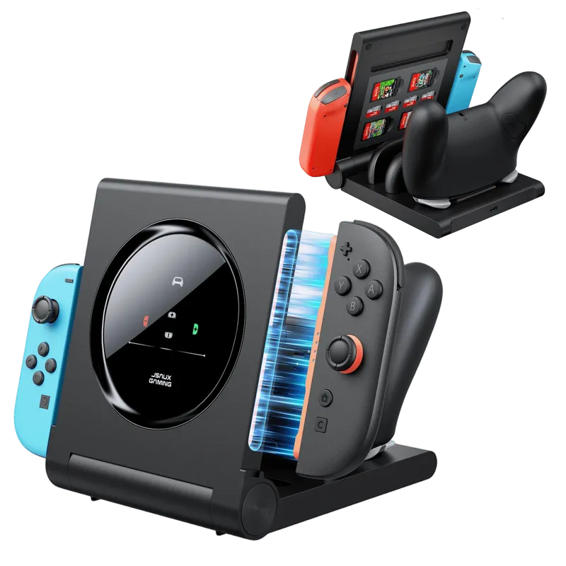 JSAUX Multi-Controller Energy Station for Switch 2 charging multiple Joy-Con and Pro Controller