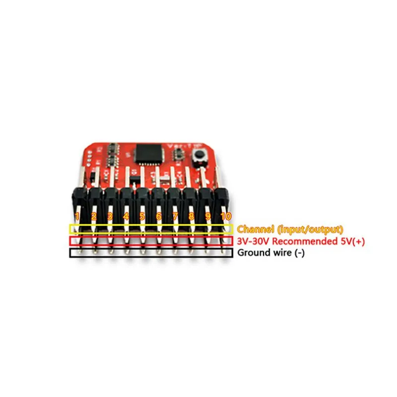 QWinOut 3-30V T1P Model Remote 8CH Receiver signal converter module