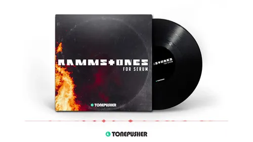 Tonepusher Rammstones, 50 Serum presets inspired by Rammstein sounds on a product card