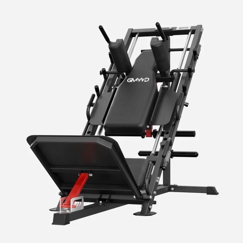 GMWD Fitness 2-in-1 Leg Press Hack Squat Machine DD09 with 45 degree angle and large footplate