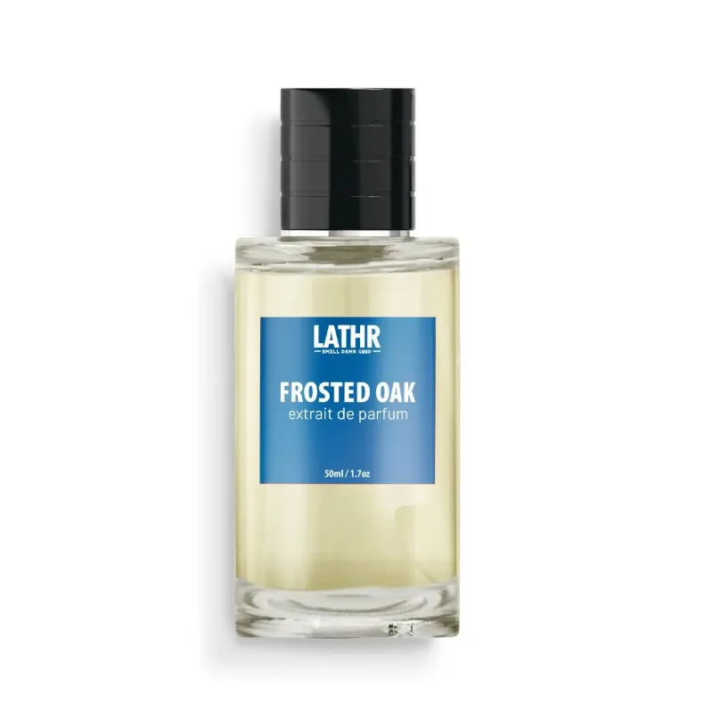 LATHR Frosted Oak Extrait Cologne with frosty and warm woody notes