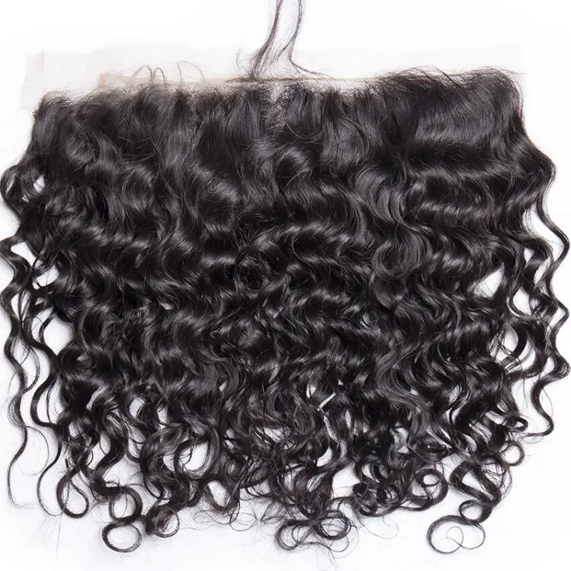 Megalook Brazilian water wave transparent lace frontal closure