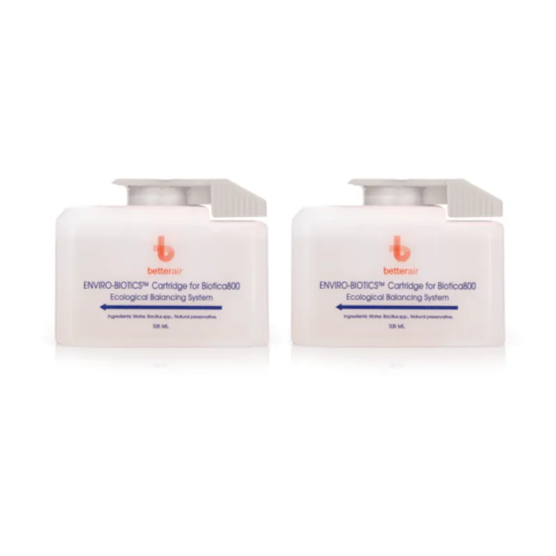 EnviroBiotics Biotica 800 Subscription NV Twin-Pack Refill cartridge pair