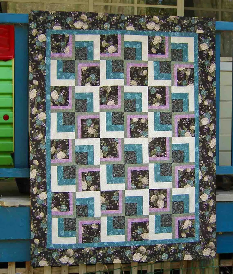 Boho Blanket Dream Keeper Quilt Pattern, shown in baby, lap, and queen size options