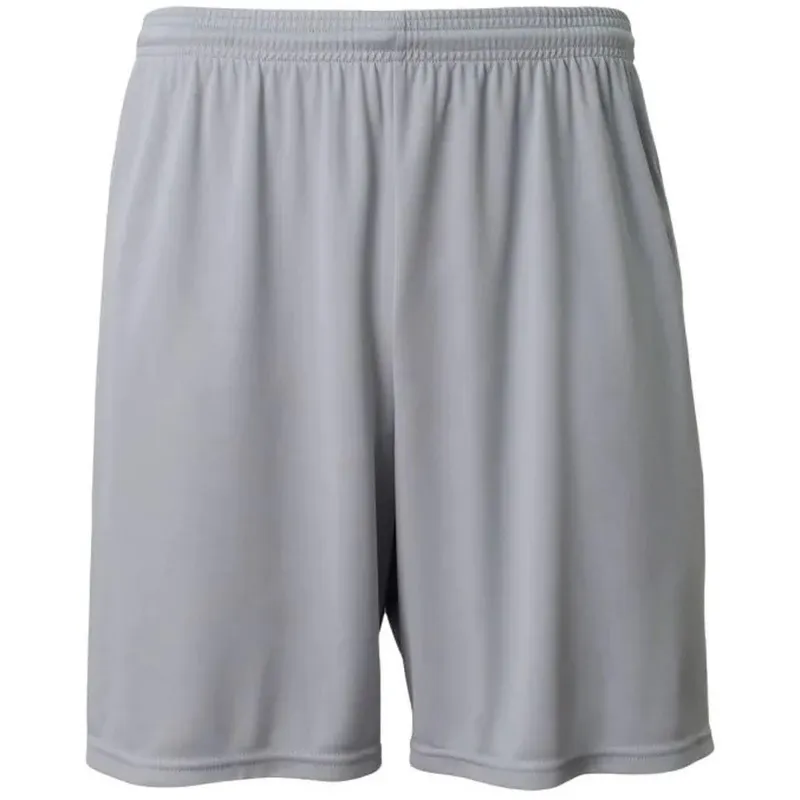Do It Tennis A4 Men's Cooling Athletic Short with Pockets (Silver) - gray athletic shorts