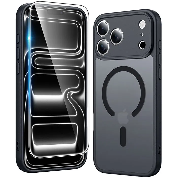 FNTCASE OFFICIAL iPhone 17 Pro Max magnetic matte case with built-in camera cover