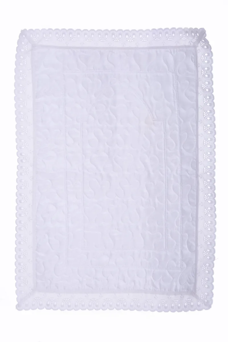 ZAAHARA Mini Sejadah White travel size prayer mat portable