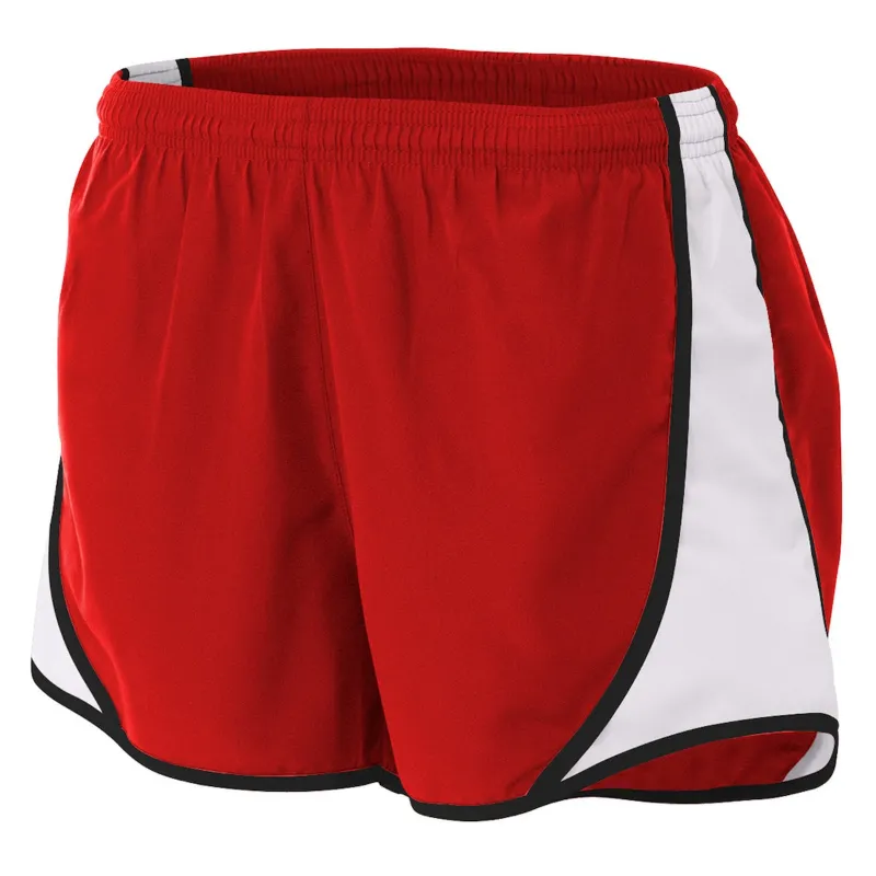 Do It Tennis A4 Women's 3" Tennis Speed Shorts in Scarlet/White