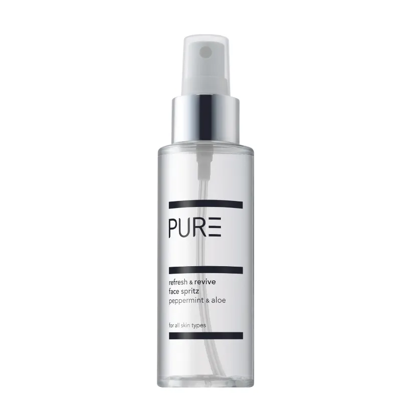 PURE Spa Skincare PURE Refresh & Revive Face Spritz 100ml, spray bottle of clear liquid