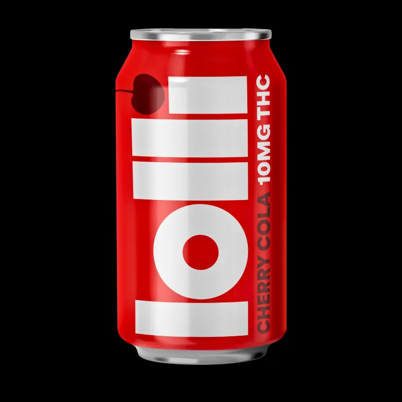 THCA Small Buds THC Drink 10mg soda cans three flavors
